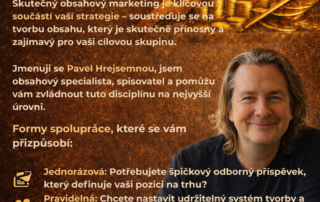 Obsahový marketing z pohledu CEO - Pavel Hrejsemnou