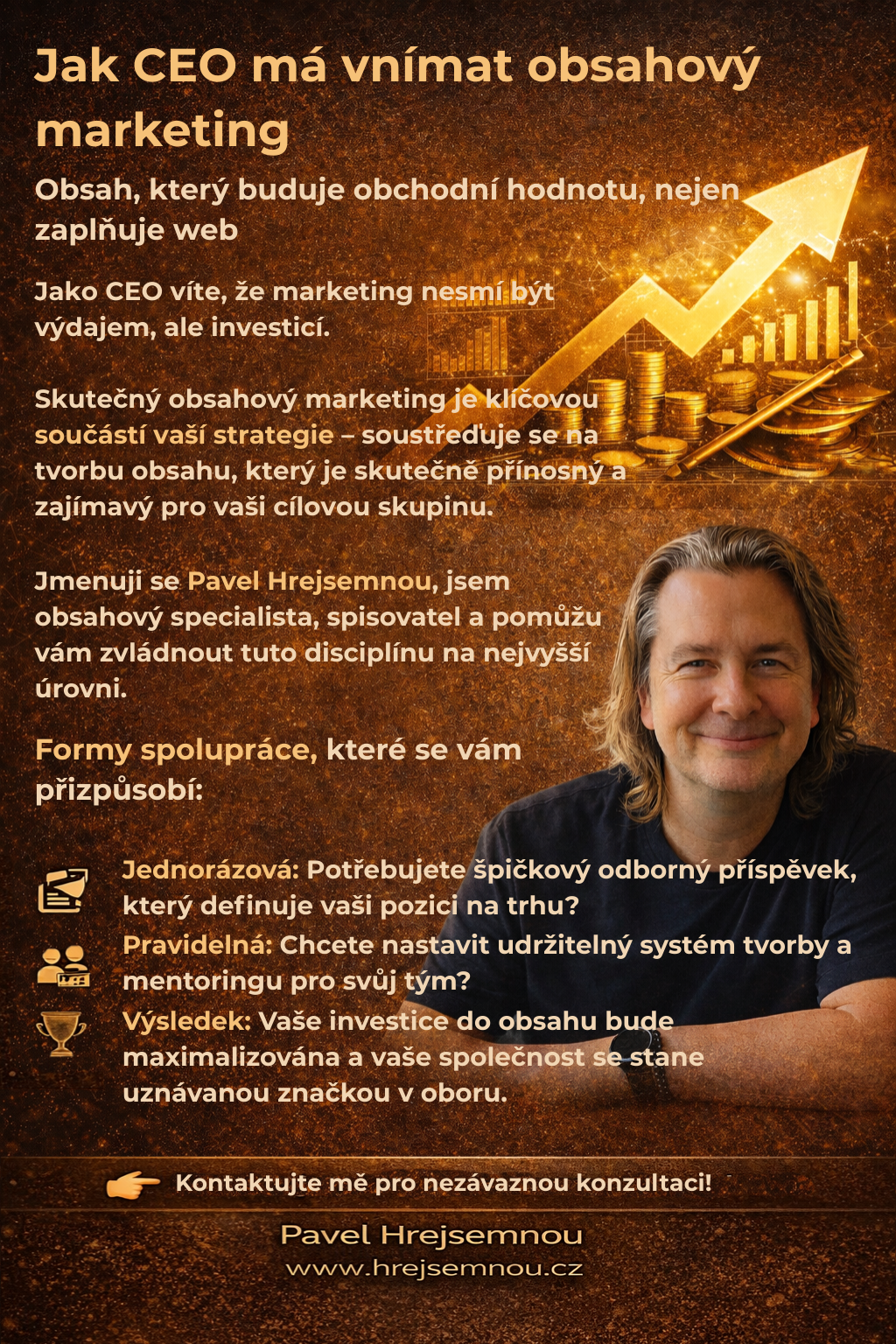 Obsahový marketing z pohledu CEO - Pavel Hrejsemnou