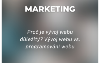Proč je vývoj webu důležitý? Vývoj webu vs. programování webu