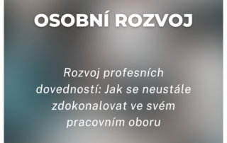 Rozvoj profesních dovedností: Jak se neustále zdokonalovat ve svém pracovním oboru