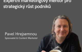 Expertní marketingový mentor pro strategický růst podniků