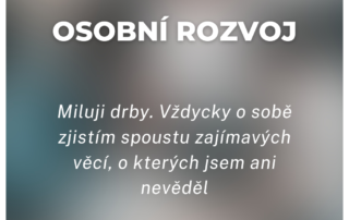 Miluji drby. Vždycky o sobě zjistím spoustu zajímavých věcí, o kterých jsem ani nevěděl
