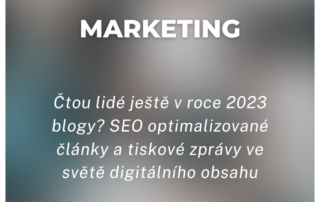 Čtou lidé ještě v roce 2023 blogy? SEO optimalizované články a tiskové zprávy ve světě digitálního obsahu
