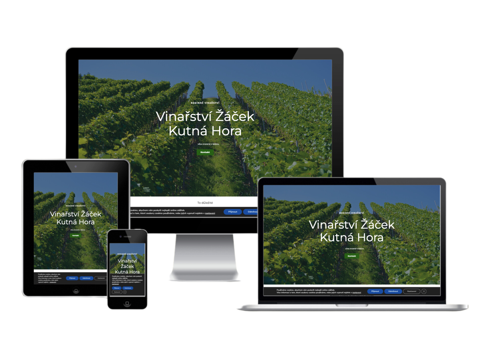 webové stranky vinařství Žáček Kutná Hora