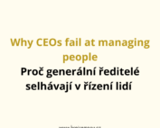 Why CEOs fail at managing people Proč generální ředitelé selhávají v řízení lidí